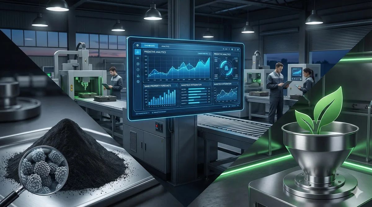 Three forces converging on green sand foundries: nanotechnology, AI, and sustainability