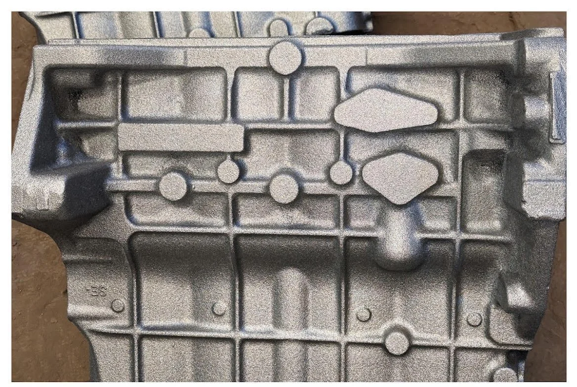 Casting surface after MouldMax — smooth, glossy finish